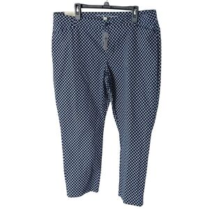 Khakis By GAP Women's Navy Patterned Chinos